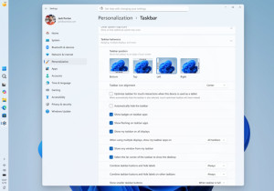 Barra de tarefas móvel e compacta regressa ao Windows 11