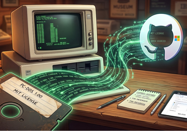 Microsoft disponibilizou no GitHub o código-fonte original do PC-DOS 1.00