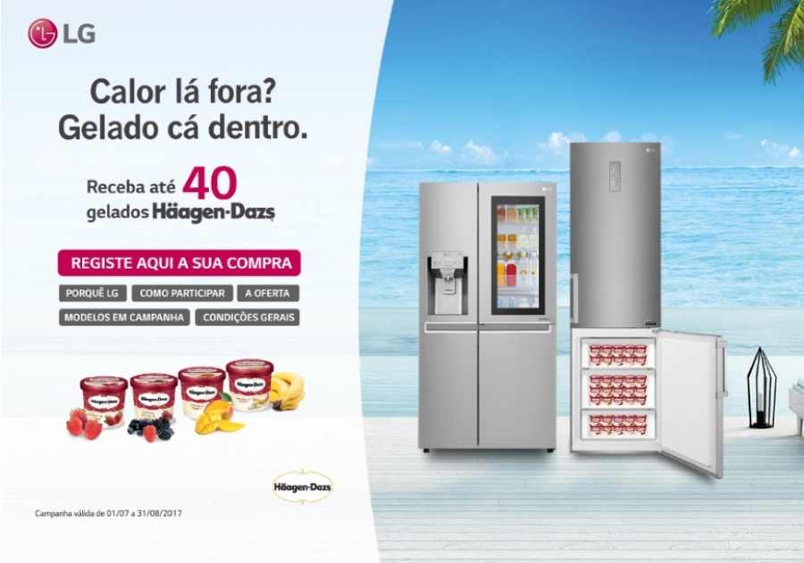 LG anuncia nova parceria para este verão com Haagen- Dazs