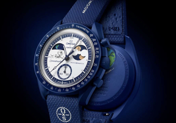 Swatch lança MoonSwatch exclusivo com Snoopy em noite de lua cheia
