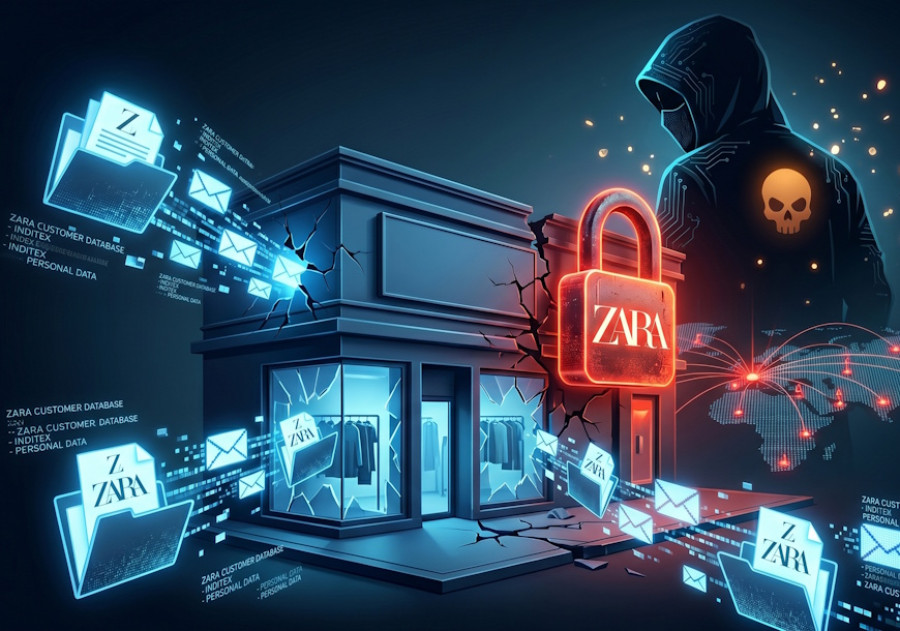 Ataque de ransomware à Zara expõe dados de suporte e emails de 200 mil clientes