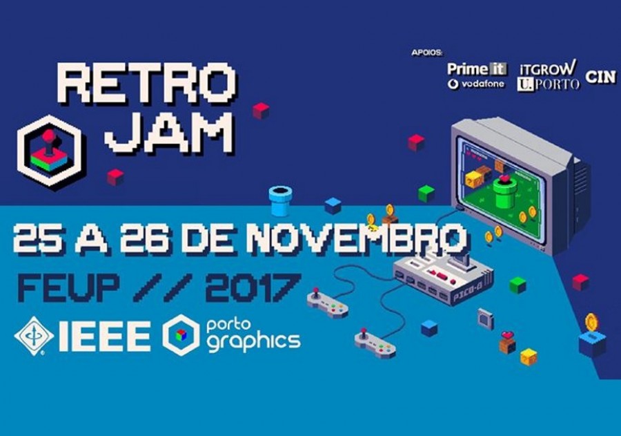 Retro Jam realiza-se na Faculdade de Engenharia da Universidade do Porto no final de novembro